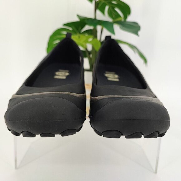 Merrell Woman's Plaza Ballet Black Leather Slip On Ortholite Shoes Size 8.5 - Picture 2 of 9